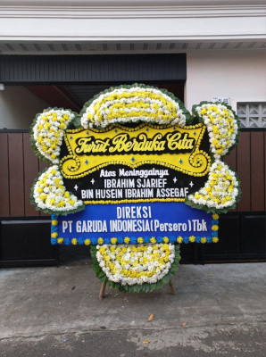 Papan Bunga Duka di Kebon Dalem